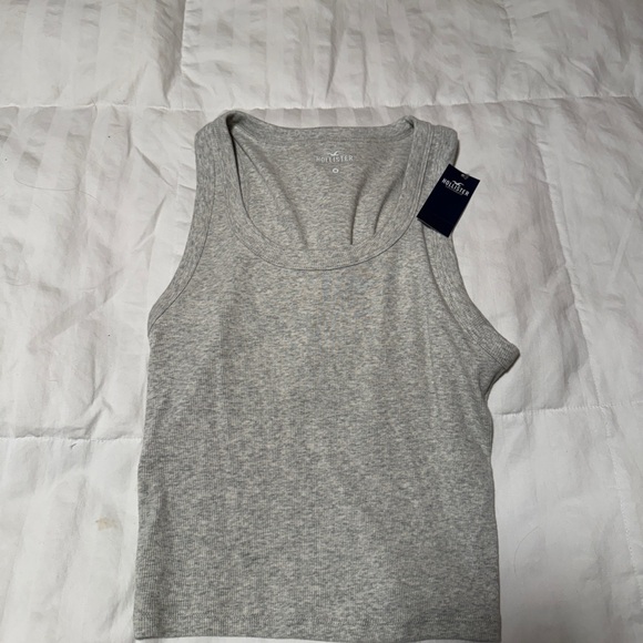 Hollister heather gray cropped tank top - Picture 1 of 1
